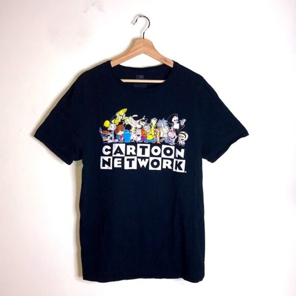 Cartoon Network 90s character printed graphic scene shirt size Large - Picture 1 of 8